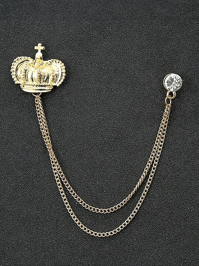 Collar Christmas Alloy – Pins Reindeer Elegant Men's