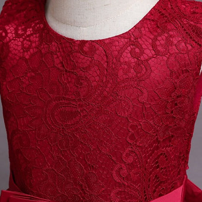 Dress Floral Girls' A Kids Little Plain Line Party