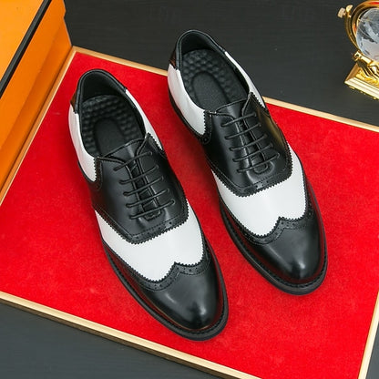 White Men's in Wingtip Oxford Shoes and Two-Tone Brogue