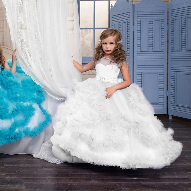 Girls' Girl Flower Kid's Princess Dress