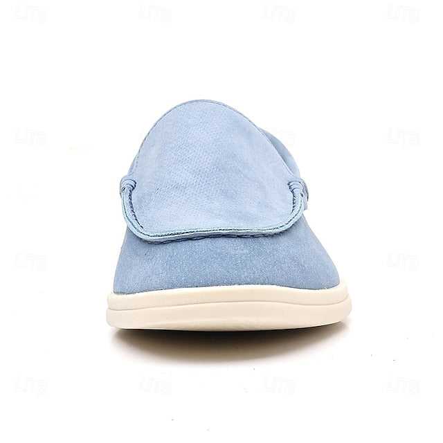 Slip-On Men's Loafers Casual Breathable Faux Blue – Light