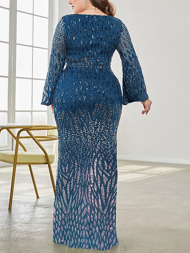 Elegant Plus Bride Size of the Curve Mother Party V Dress