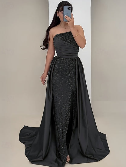 Gown Trumpet Elegant A-Line Mermaid Dress Formal Evening /