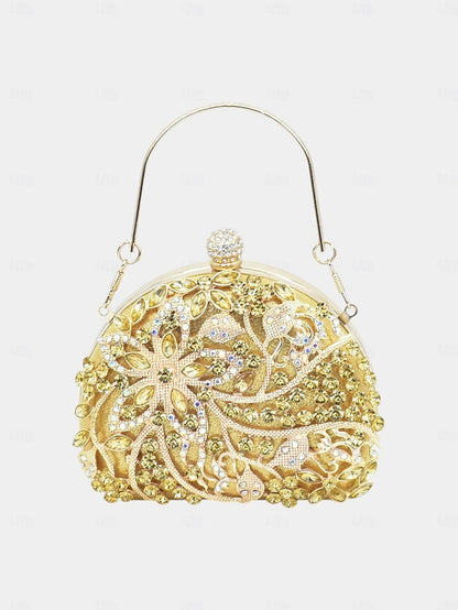 Gold Slingback Embellished with – Matching Heels Handbag