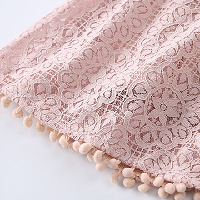 Girls' Sleeve Color Kids Solid Party Short Dress