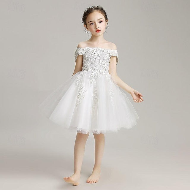 3/4 Toddler Dress Flower Girls' Sequin Girl Party