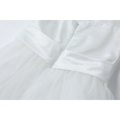 Sleeveless Girl Girls' Kids Wedding Dress Flower
