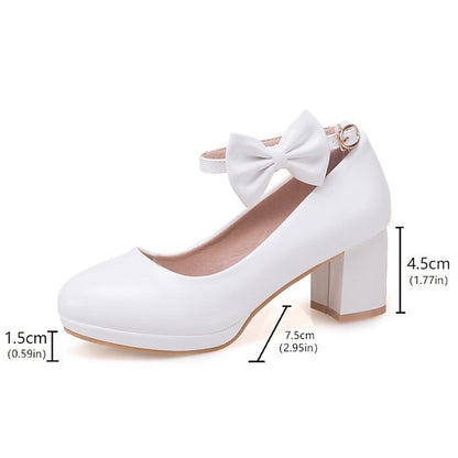 White Girls' Weddings - Shoes Jane Perfect Mary Bow for