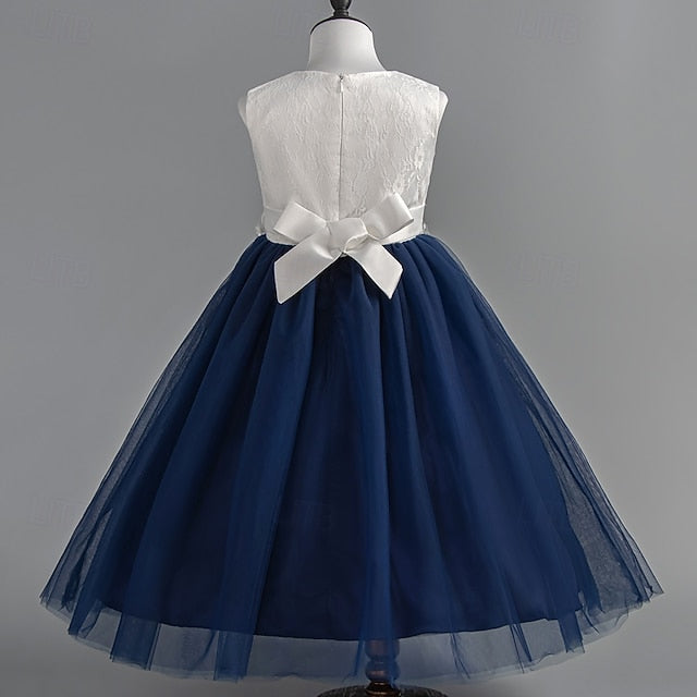 Floral Sleeveless Girls' Dress Party Kids Special Wedding