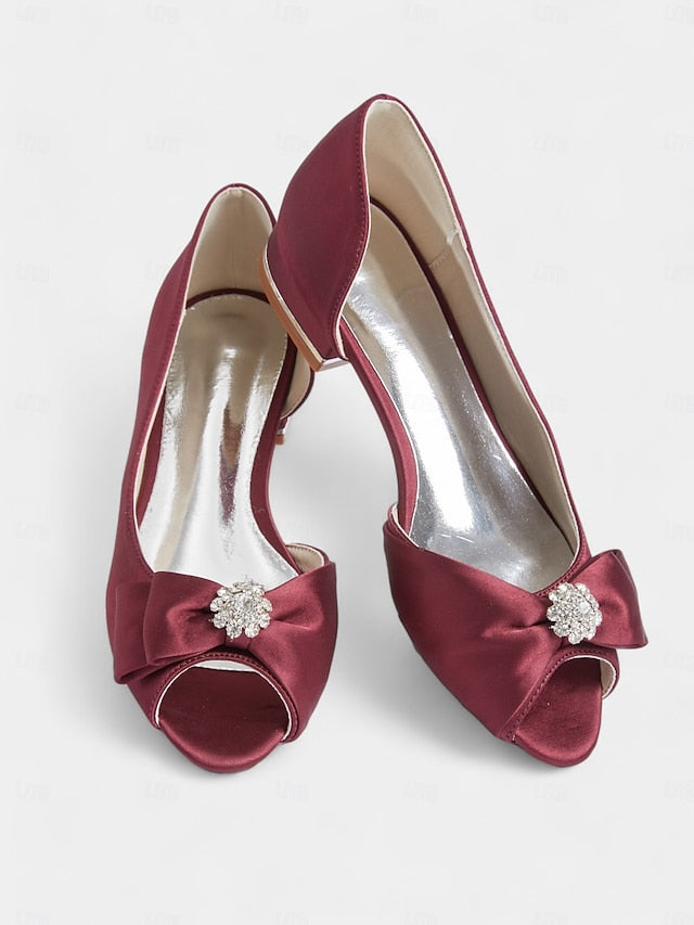 a in luxurious satin crafted Elegant with flats sparkling