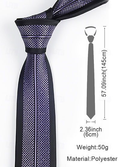 Positioning Tie Pattern 6cm Narrow - Stripe Men's