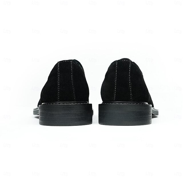 Genuine Men's Leather - Oxford Cowhide Suede Shoes