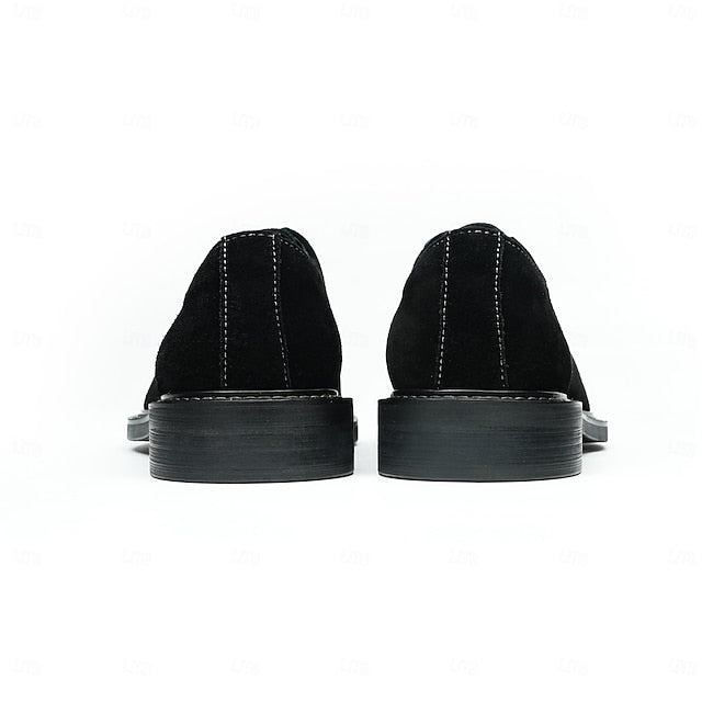 Oxford Men's Shoes Genuine Leather - Suede Cowhide