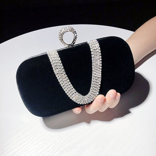 Bags Evening Bag Velvet Clutch Women's Wristlet