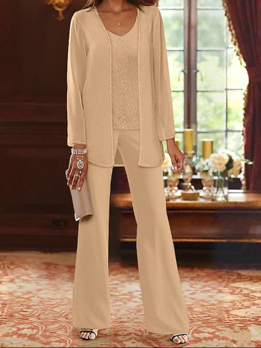 of Bride Pantsuit Piece Formal Beach 3 Mother Wedding the