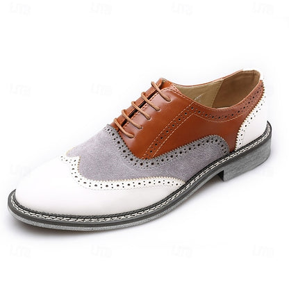 Men's Wingtip Gatsby-Inspired Shoes Spectator in Oxford