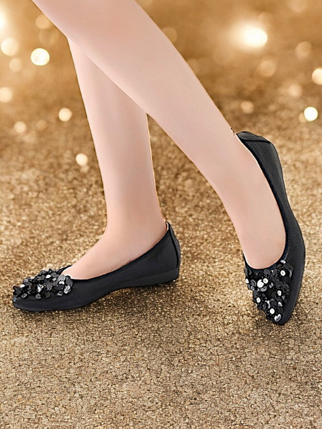 Foldable Women's Floral Embellished Comfortable – Flats