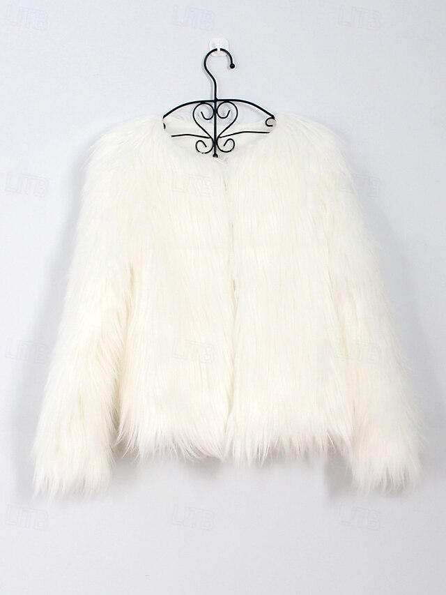 Leathers Comfortable Faux Warm Coat Women's Fur Furs