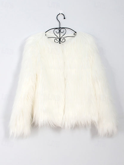 Comfortable Coat Leathers Fur Faux Warm Women's Furs