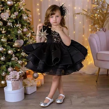 Dress Wedding Party Girls' Kids Sequin Sleeveless