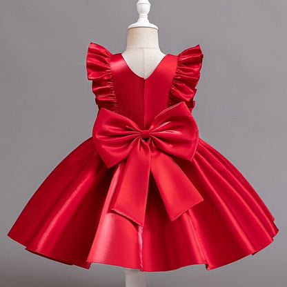 Toddler Party Girls' Floral Wedding Sleeveless Dress