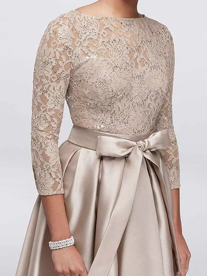 Guest the Wedding Mother Elegant Bride Dress of A-Line Size Plus