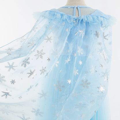 Theme Elsa Dress Princess Girl Flower Frozen Party Fairytale