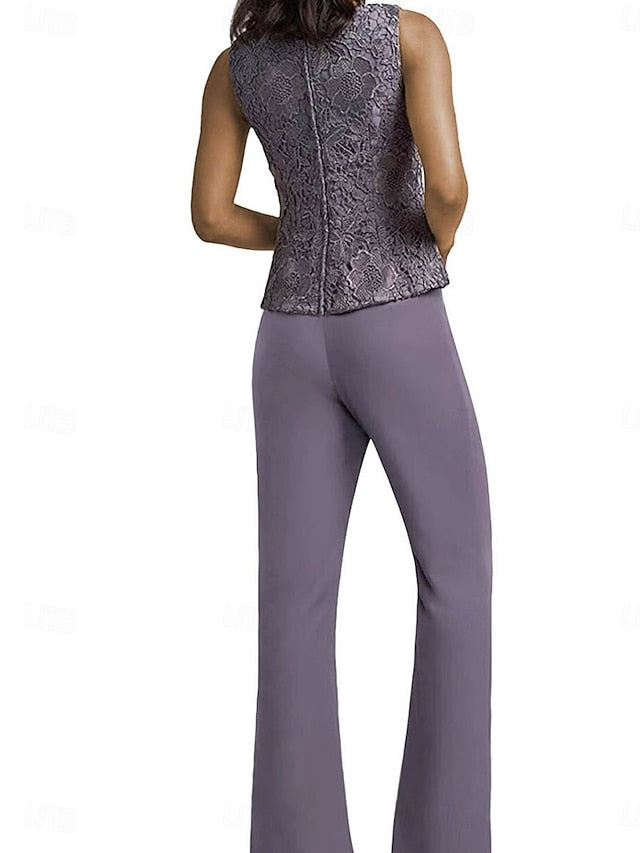 Dress Elegant Bride Simple Wedding the Pantsuit Mother of Guest