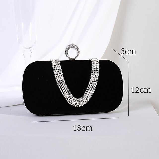 Bags Evening Bag Velvet Clutch Women's Wristlet