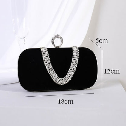 Bags Evening Bag Velvet Clutch Women's Wristlet