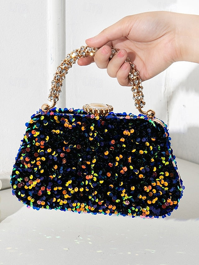 – Women's Bag Evening Embellished Sequin Vintage Clutch