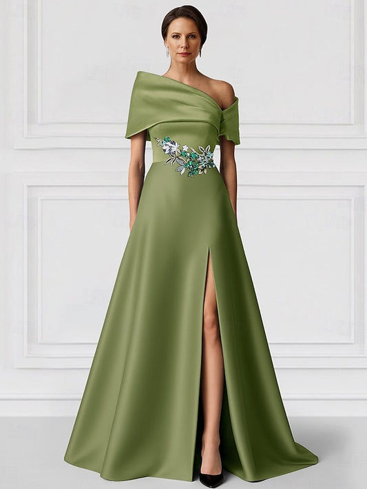 Wedding Floor Formal Dress Elegant Gown Evening A-Line Length