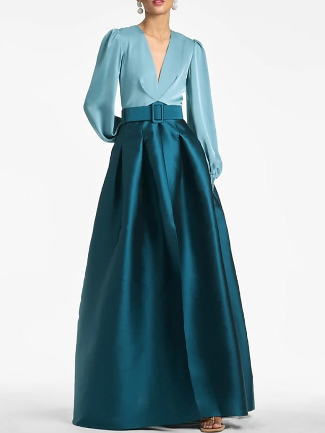 Split Evening Guest High Formal Gown Dress A-Line Wedding Floor