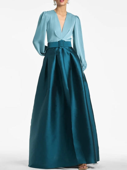 Split Evening Guest High Formal Gown Dress A-Line Wedding Floor