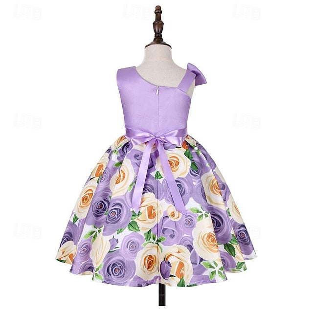 Sleeveless Summer Dress Girls' Easter 3D Party Flower