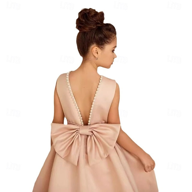 Dress Communion Girl Party Flower First Girls'