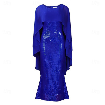 Neck of Elegant Mother Dress Bride Length Crew Floor the