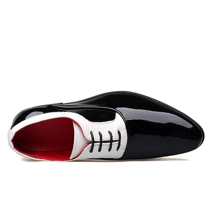 White Faux Red Shoes Patent Oxford – and Leather Men's