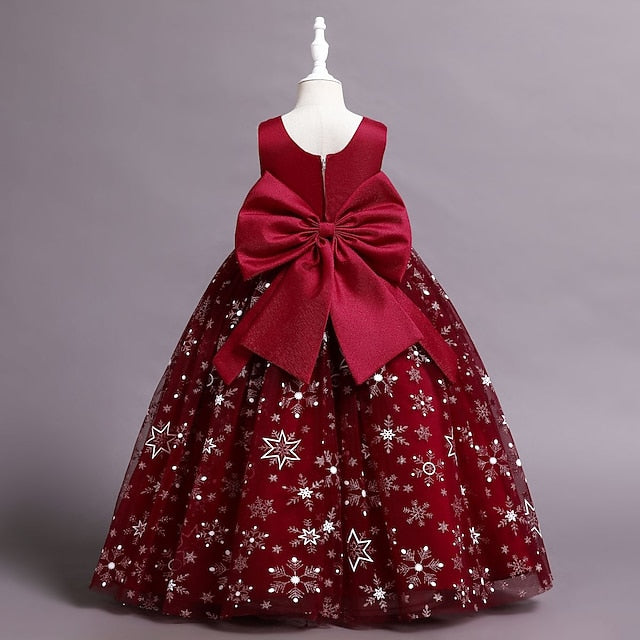 A Flower Kids Wedding Girls' Dress Little Party Line