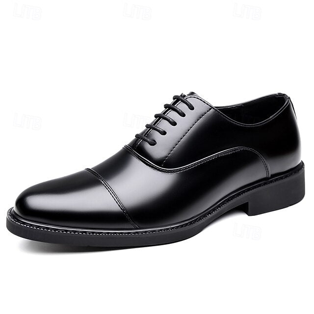 Cap-Toe Dress – Shoes Design Oxford Brown Classic Men's
