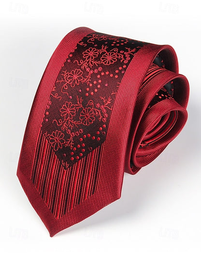 Positioning Tie Pattern 6cm Narrow - Stripe Men's