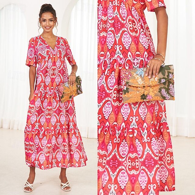 Women's Embroidered Floral Bag Handheld Evening - Clutch