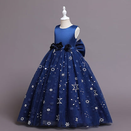 A Flower Kids Wedding Girls' Dress Little Party Line