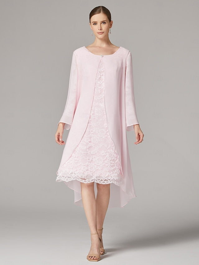 Piece of Beach Mother A-Line the Bride Wedding Suit Two Dress