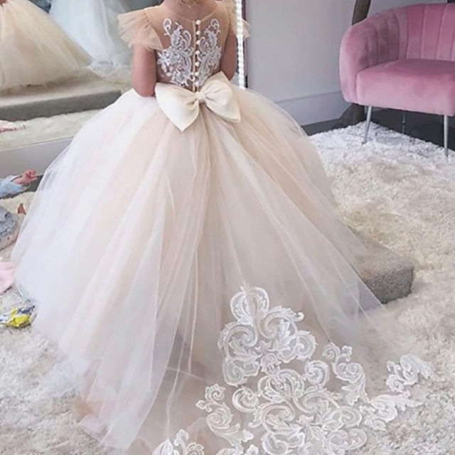 Dress Flower Party Girls' First Girl Communion