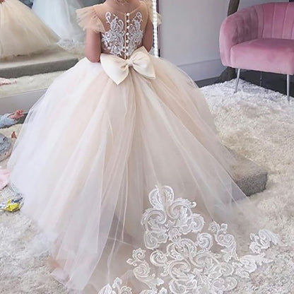 Dress Flower Party Girls' First Girl Communion