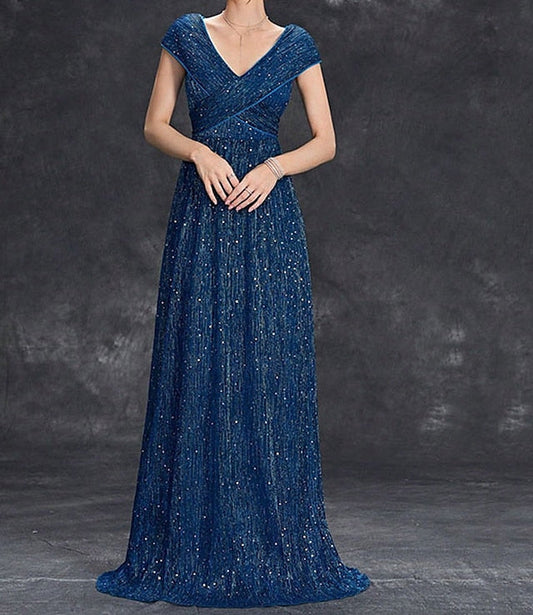 Elegant Neck the Party V Mother of Bride Dress Floor