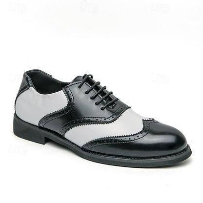 White Men's in Wingtip Oxford Shoes and Two-Tone Brogue