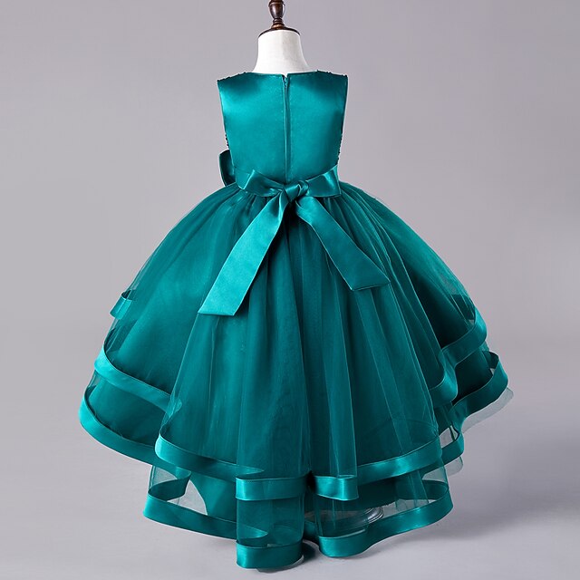 Party Sequin Wedding Kids Festival Girls' Sleeveless Dress