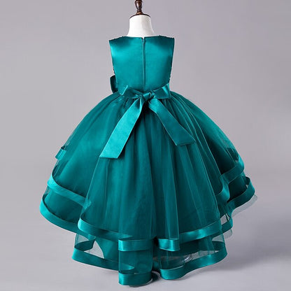 Party Sequin Wedding Kids Festival Girls' Sleeveless Dress